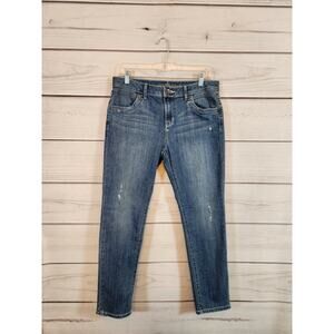 Simply Vera Vera Wang Women's Blue Mid‎ Rise Stretch Skinny Ankle Jeans Size 8